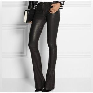 Goldsign Black Genuine Leather pants